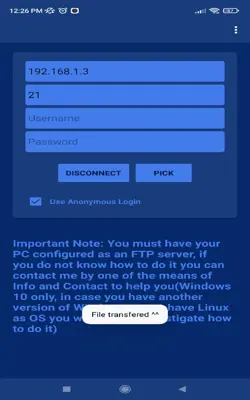 File Transfer Client - FTP android App screenshot 2